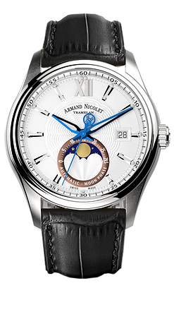 M02-5 Black/Leather | White Dial