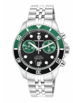 DeepMar Collection BLACK / GREEN Black-Green Dial