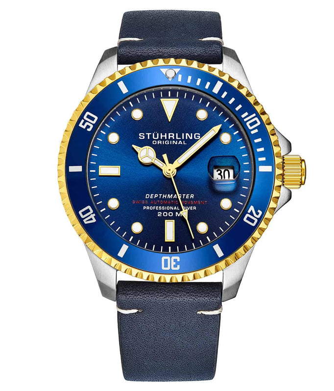 Swiss Automatic Depthmaster 883 42mm Blue/Leather | Blue Dial