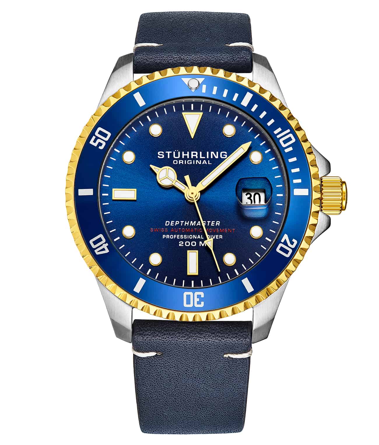 Swiss Automatic Depthmaster 883 42mm Blue/Leather | Blue Dial
