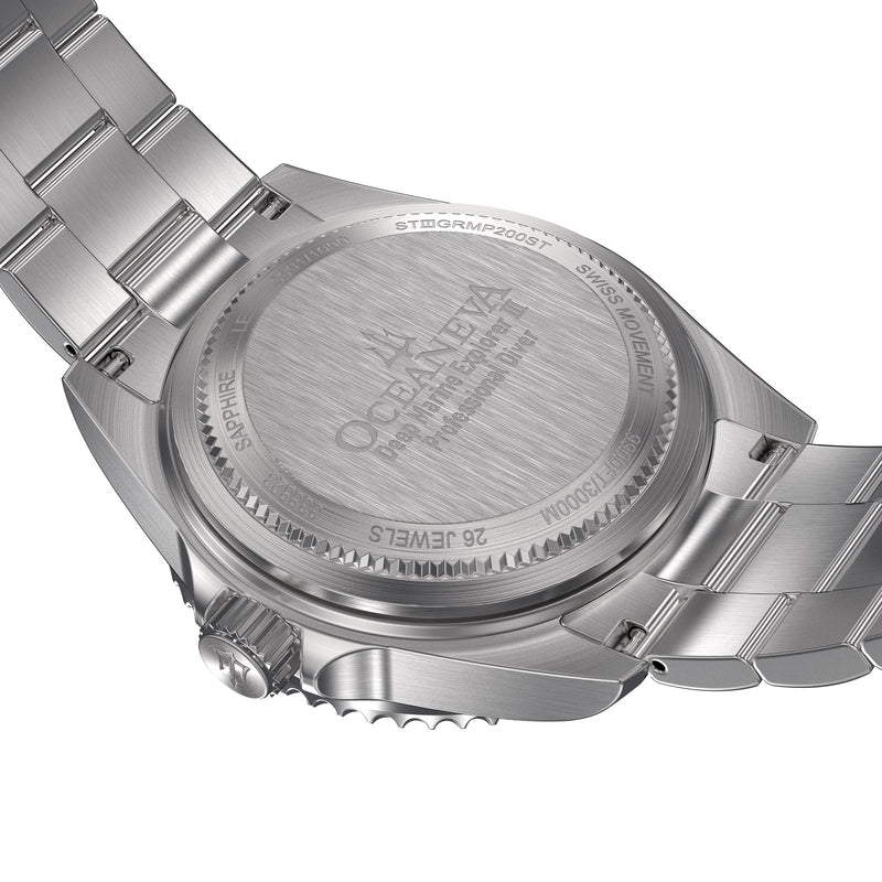 Deep Marine Explorer III Swiss Automatic Stainless Watch| Green Dial