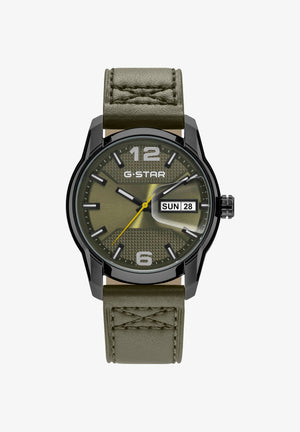 Selvedge Olive Green Dial / Olive Green Leather Strap Olive Green Dial