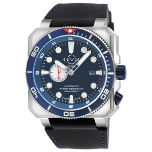 XO Submarine Blue Dial Blue Handmade Italian Leather Strap Blue Bezel 48mm Blue Dial