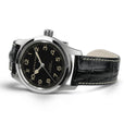 Khaki Field Black / Leather | Black Dial