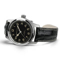 Khaki Field Black / Leather Black Dial