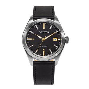 Elegant Sport Black / Leather Black Dial