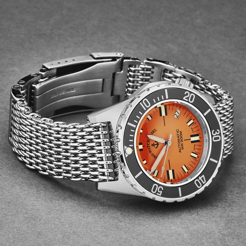 Army diver 485N-A5MM / Orange | Orange Dial