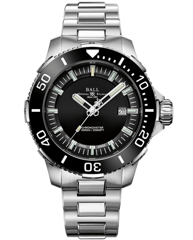 Engineer Hydrocarbon DeepQUEST Ceramic Black | Black Dial