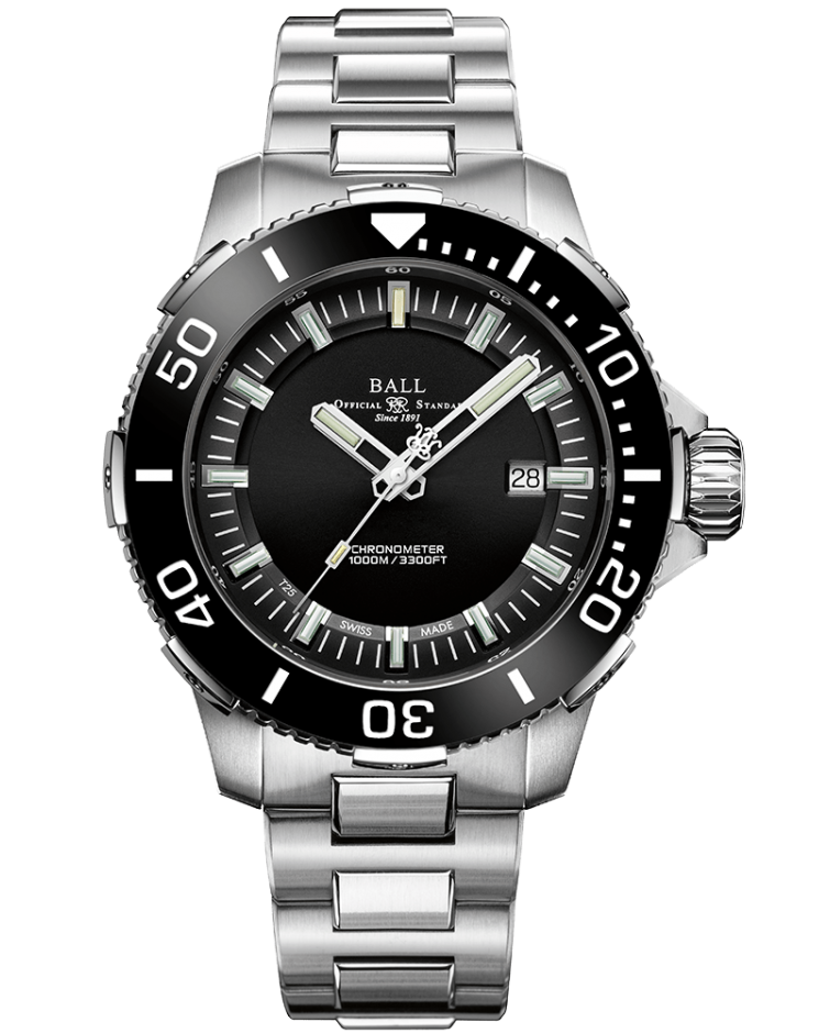 Engineer Hydrocarbon DeepQUEST Ceramic Black | Black Dial