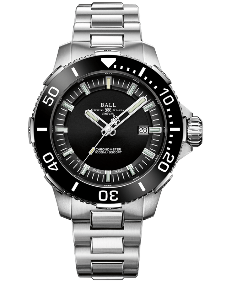 Engineer Hydrocarbon DeepQUEST Ceramic Black | Black Dial