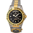 Arco Dual Dial & Time Zone Automatic Day/Date Mens black/two tone | Black Dial