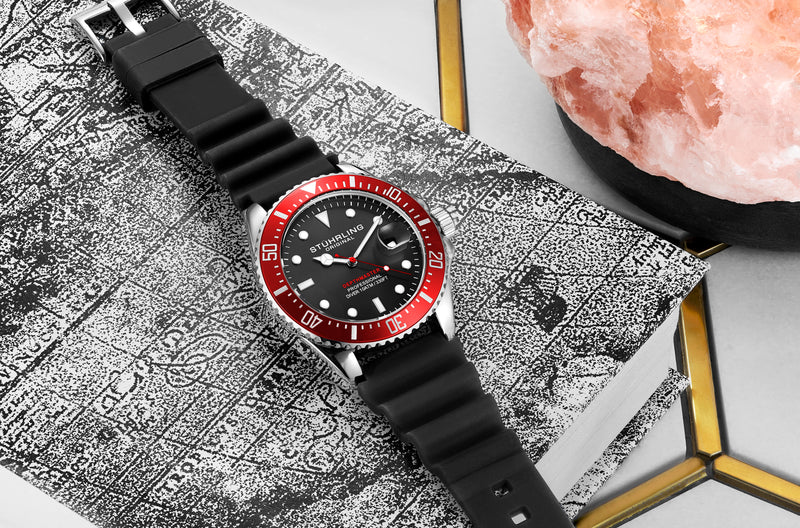Aquadiver 3950r Black/Rubber | Black Dial