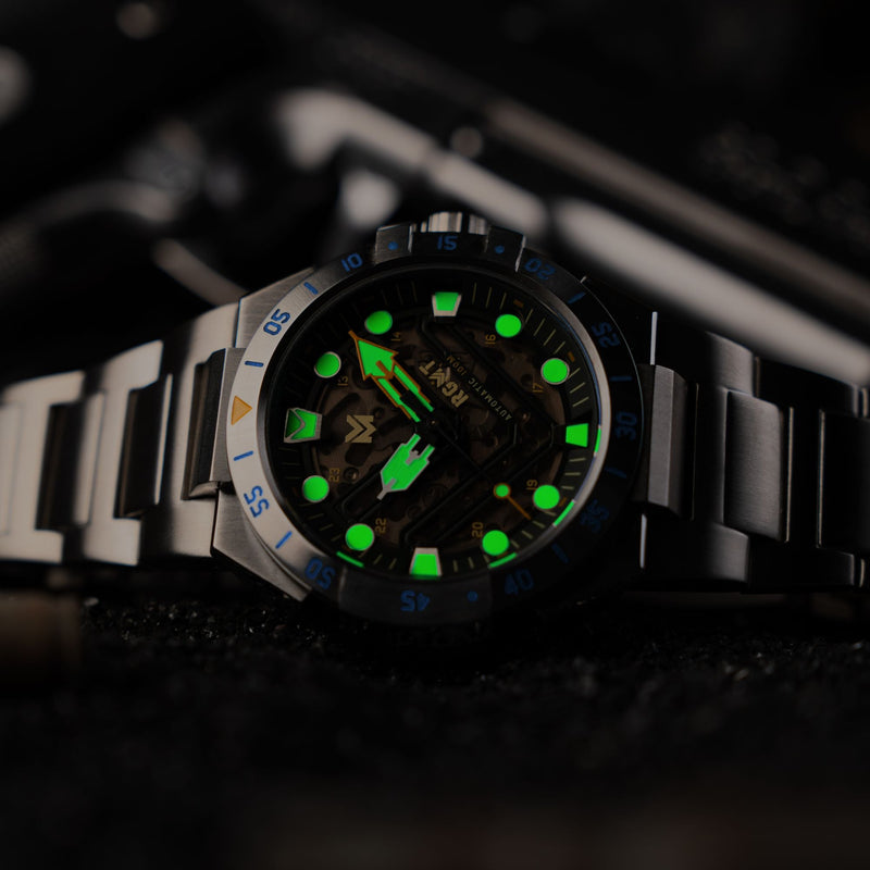 Himars Skeleton Automatic Green / Stainless Steel Stainless Steel | Green Dial
