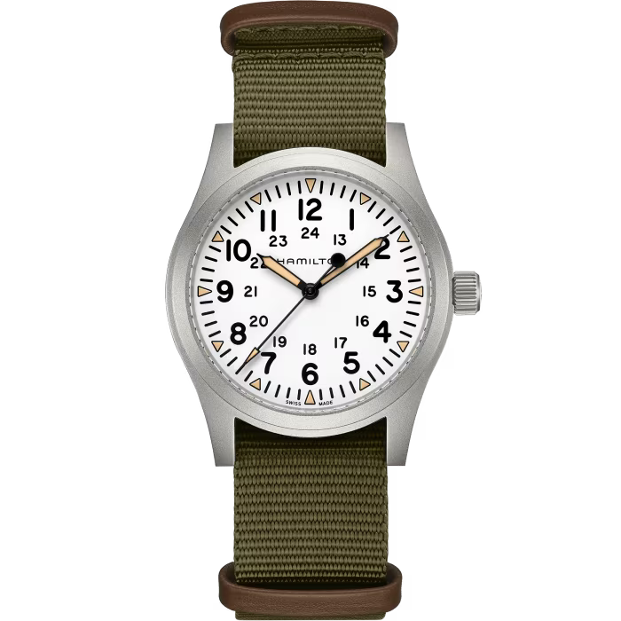 Khaki Field White / Nato White Dial