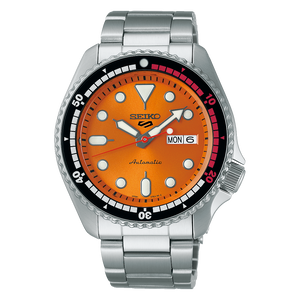 5 Sports SKX Series 55th Anniversary Limited Edition Orange Dial / Stainless Steel Bracelet Orange Dial