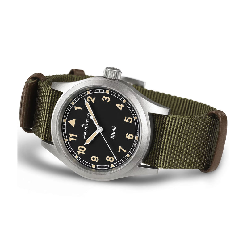Khaki Field Black/ 38mm | Black Dial