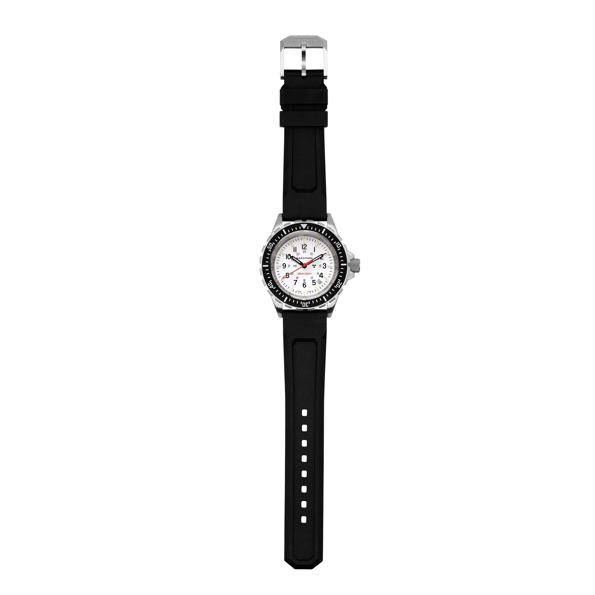 Dive SS/BKSS 3PC RUBBER (WW194007SS-0530) | White Dial – Watch Gang