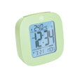 Compact Alarm Clock with Temperature and Date Clock, LCD, Alarm, Mini, Green (25/50)