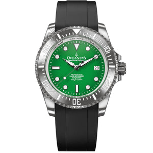 Deep Marine Explorer II Damascus – Green Dial