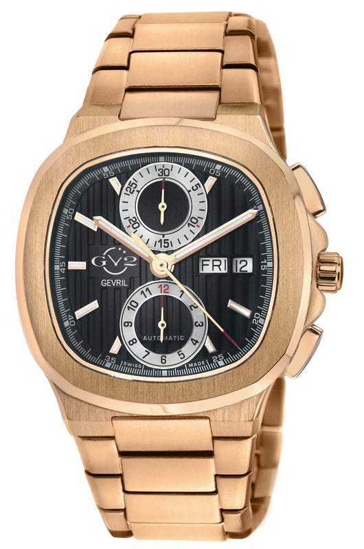 Potente - Chronograph Swiss Automatic Chronograph, IPRG Case, Black Dial, IPRG Bracelet | Black Dial