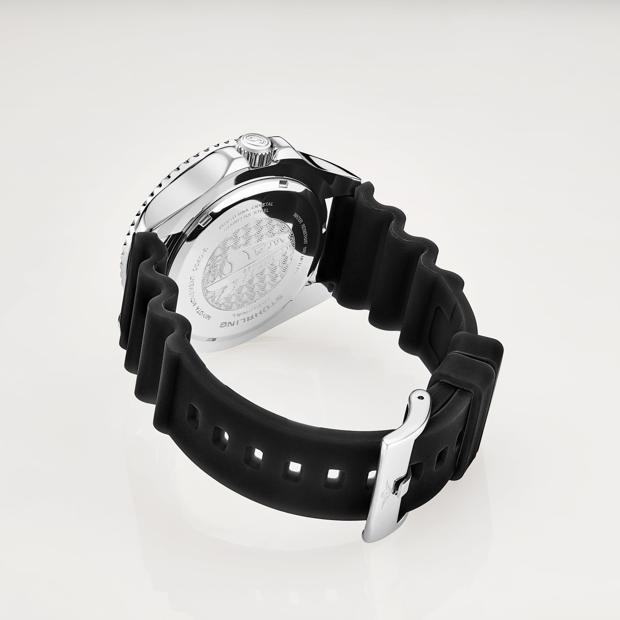 Aquadiver 3950r Black/Rubber | Black Dial