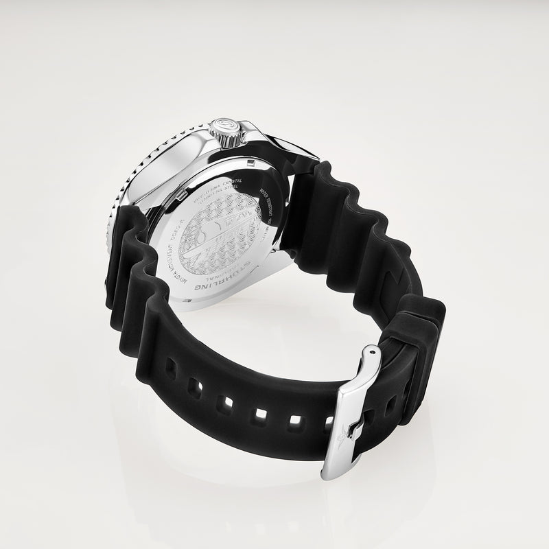 Aquadiver 3950r Black/Rubber | Black Dial