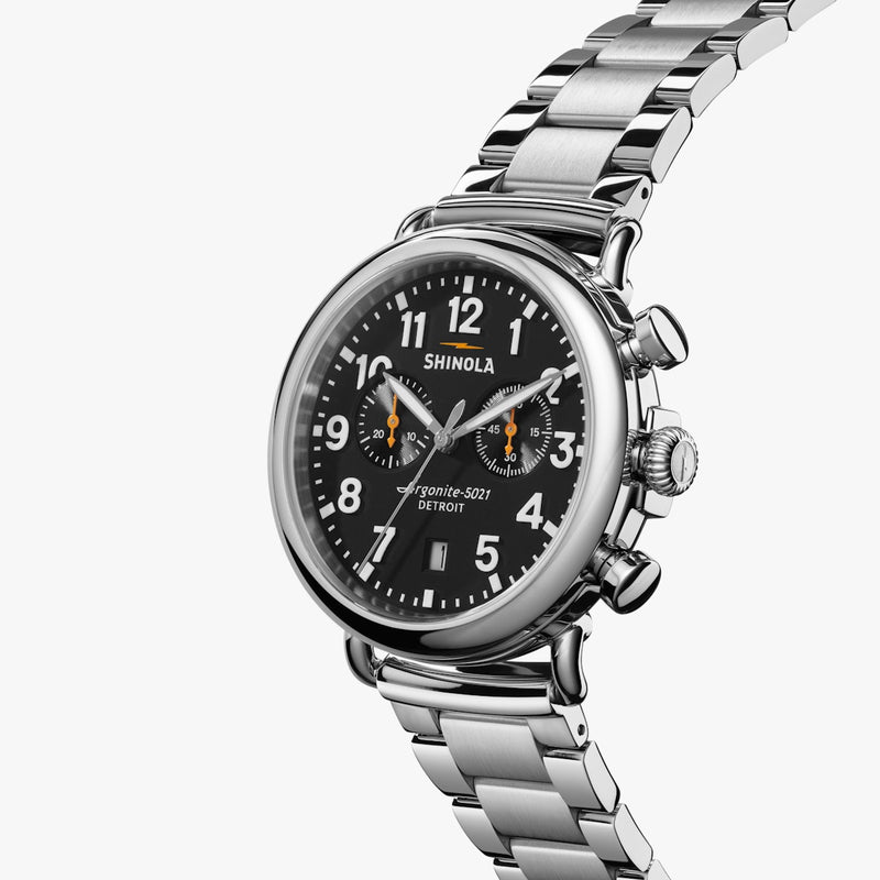 Runwell Chrono 41mm Black | Black Dial