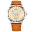 Symphony orange/Leather/Off White Dial/Silver Case | Ivory Dial