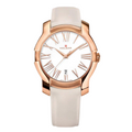 Women's White Dial, 5N Rose Gold Case and Cream Leather Strap | White Dial