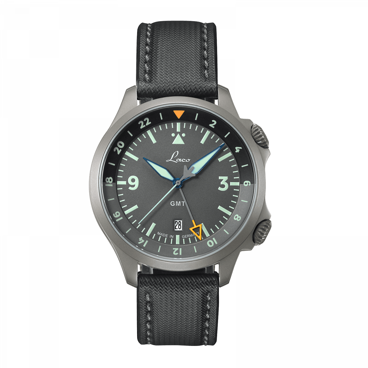 Frankfurt GMT Grau Gray Dial