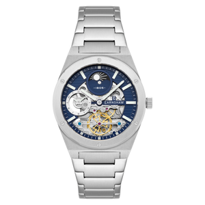 Drake Dual Time Automatic Blue / Stainless Steel | Blue Dial