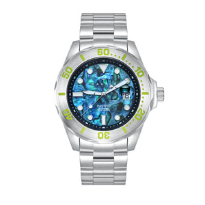 Pacific Automatic Blue Abalone Dial / Stainless Steel Bracelet Blue Abalone Dial