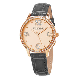 Vogue Gray Leather | Salmon Dial