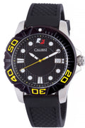 Akron Black yellow -Black | Black Dial