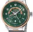 Giromondo GV2 by Gevril Swiss Made GMT bracelet Watch Green | Green Dial