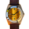 STONED COLLECTION TIGERS EYE | Brown Dial