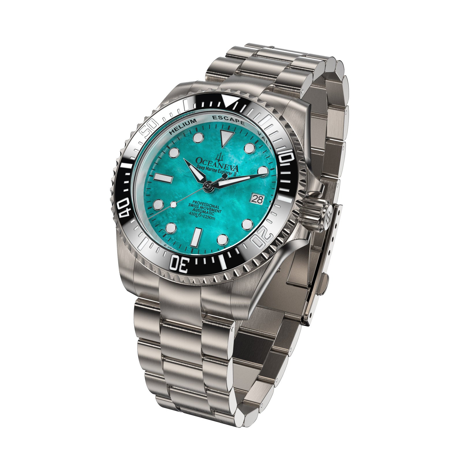 Titanium Deep Marine Explorer II – Aqua Dial – Watch Gang