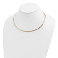 14k 4mm Domed Omega Necklace 1451 |  Dial