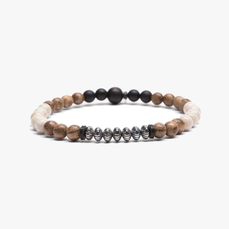 Sandalwood, Sterling, Riverstone M (7.25" Wrist) |  Dial