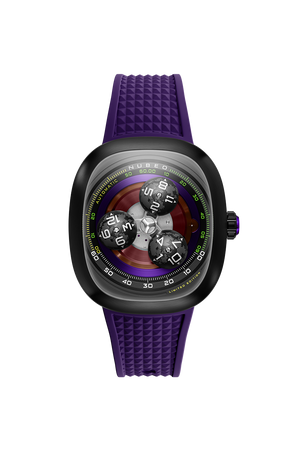 Tri-star Orbit Automatic Limited Edition Purple / Rubber | Purple Dial