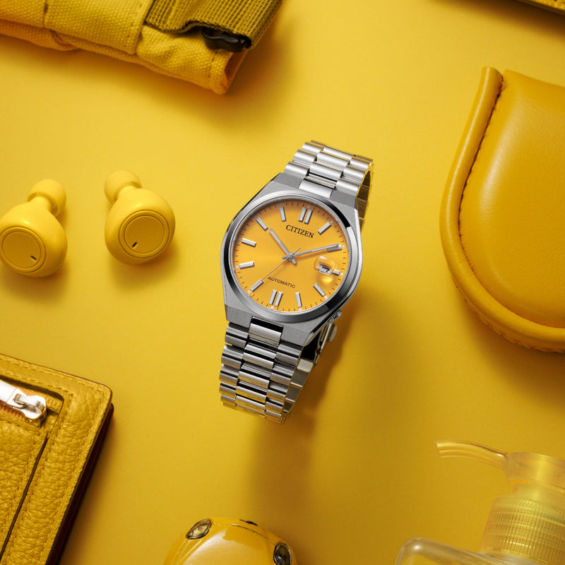 Tsuyosa Yellow / Stainless Steel | Yellow Dial