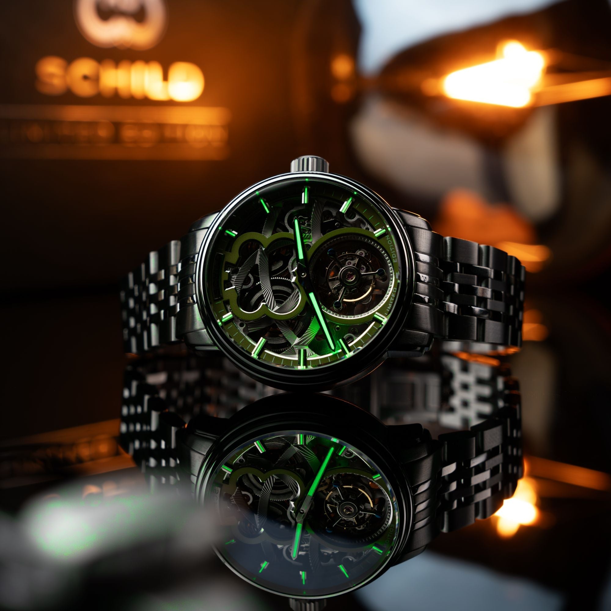 Maximillian Tourbillon Limited Edition Green / Steel Stainless Steel | Green Dial