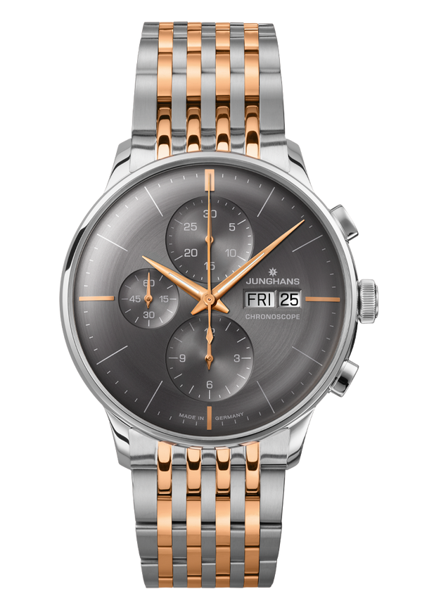 Meister Chronoscope Anthracite Dial / Two-Tone Stainless Steel Bracelet Gray Dial