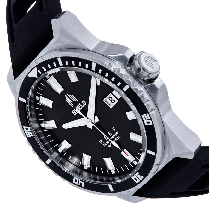 Reef Strap Watch w/Date Black | Black Dial