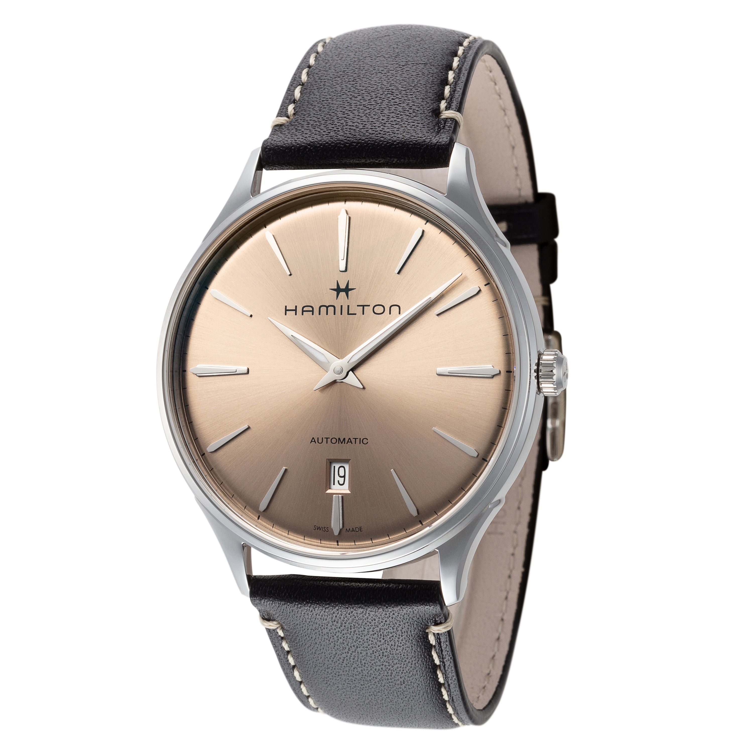 Jazzmaster 40mm / Brown / Black | Brown Dial – Watch Gang