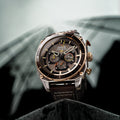 ATLAS DUAL TIME CHRONOGRAPH GREY / LEATHER | Grey Dial