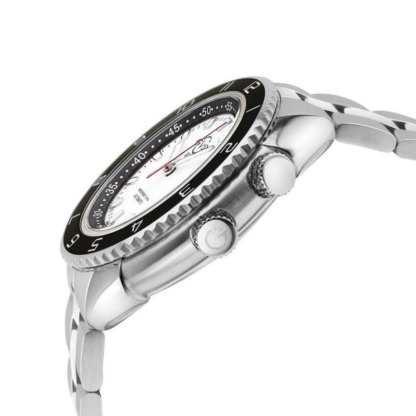 Squalo Swiss Made Automatic ceramic rotating bezel | White Dial