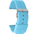 SIL.100 | Quick Release Slim Soft Rubber Silicone Watch Band - 22mm, Blue 22mm / Blue |  Dial