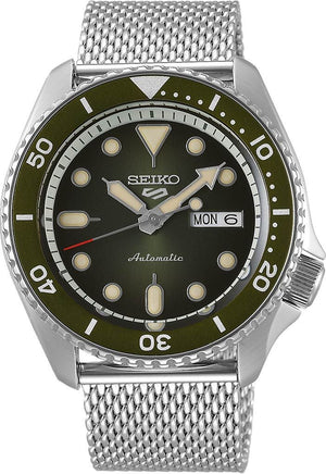 5 Sports SKX Series Green Dial / Silicone Strap Green Dial