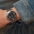 HYDROCONQUEST GMT Black / Stainless Steel | Black Dial